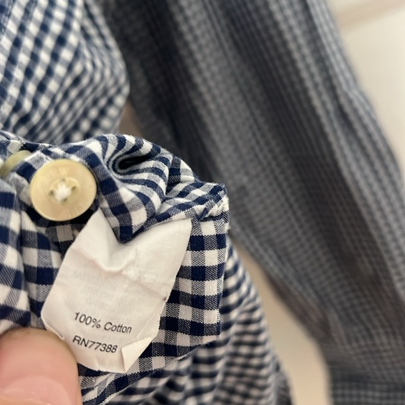 Gingham JCrew Button Down Shirt - Picture 5 of 6
